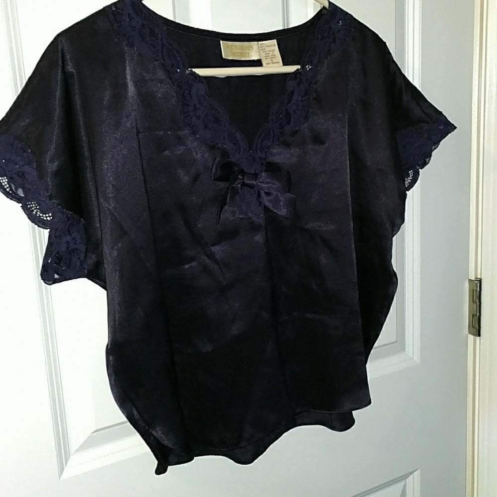 Silky pajama top